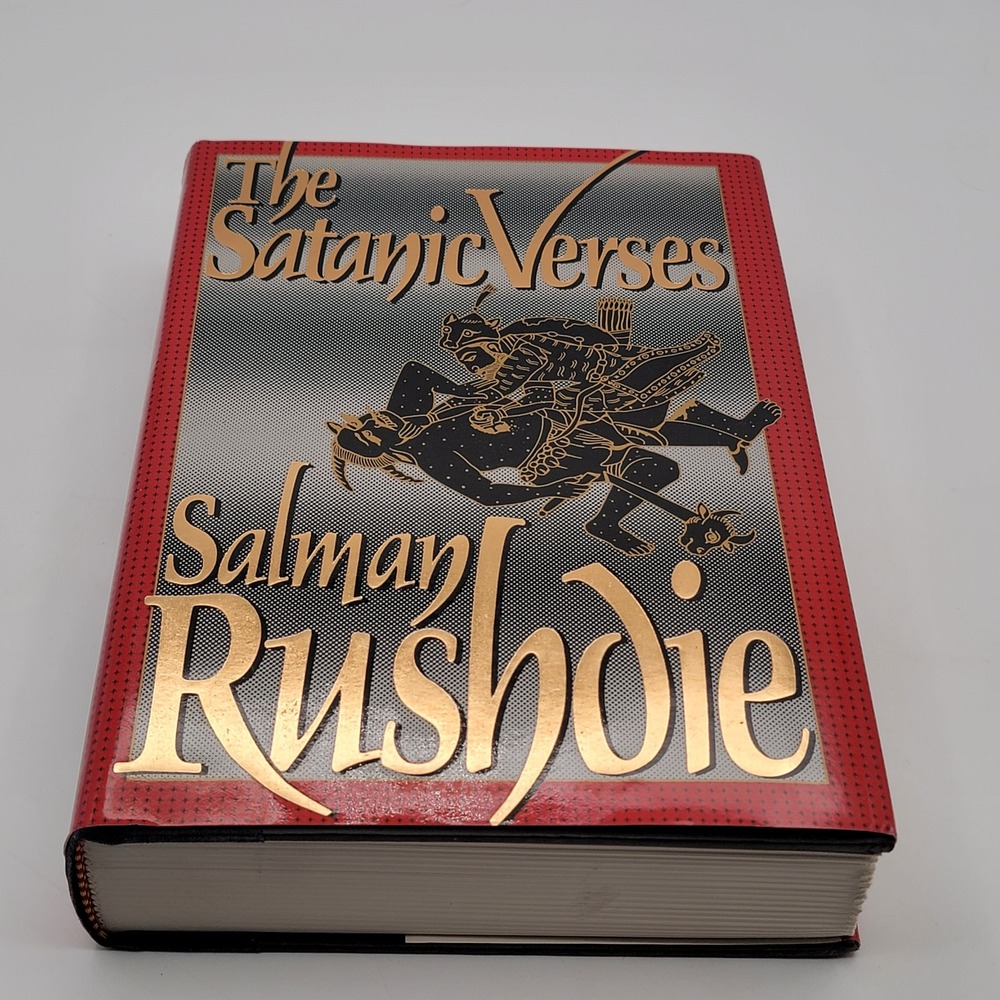 Salman Rushdie The Satanic Verses Hardcover First US Edition 1989 Viking Ex Con